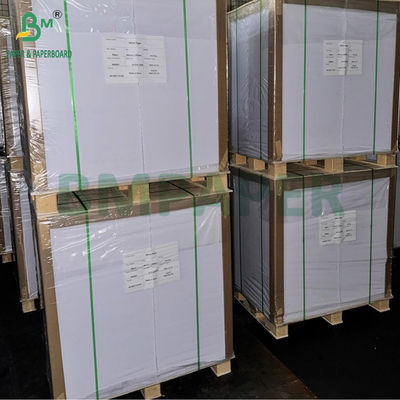 ورق غلاف لامع C2S 250gsm 12pt لوحة طباعة بيضاء 88 × 66cm 70 × 100cm