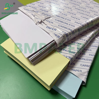 75gr 78gr ورق غير الكربوني CF صفراء CFB حروف زرقاء الحجم 216x279mm الصورة الأسود