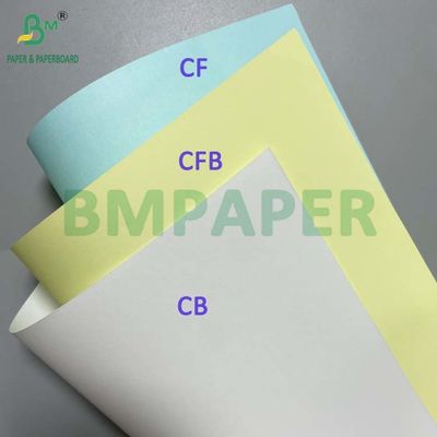 60gsm 70gsm صورة سوداء NCR ورق مختلطة الألوان CB CFB CB للطباعة المضادة