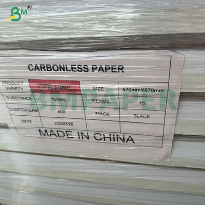 572mm X 876mm 55grams 60grams NCR CB CFB CF ورق النسخ الذاتي غير الكربوني في Ream