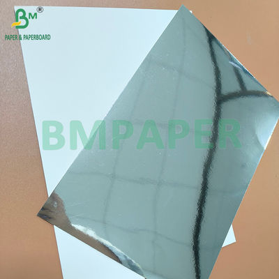 400gsm 425gsm الفضة المرآة الورق المعدني للصندوق