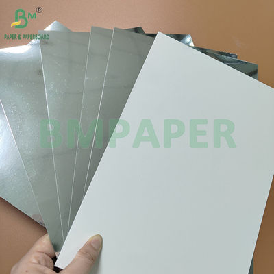 400gsm 425gsm الفضة المرآة الورق المعدني للصندوق