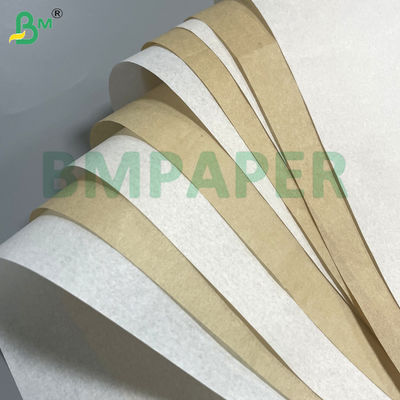 50 غرام 60 غرام ورق مقاوم للحرارة المقاوم للشحوم لتغليف الأغذية الدهنية البني والأبيض Kit3 Kit5 Kit7 مقاوم للرطوبة قابل لإعادة التدوير