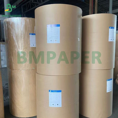 بكرات ورق كرافت بني مضلع ومخطط 40GSM 50GSM 60GSM 750MM 1000MM