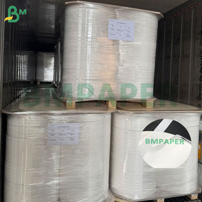 26 جرام 28 جرام ورق تغليف عيدان تناول الطعام الأبيض بدرجة الغذاء، لفائف 22 ملم - 1090 ملم