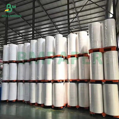 80 جرام ورق حراري مباشر مطلي من الأعلى 90 جرام لفات ماكينة تسجيل المدفوعات النقدية 490 ملم