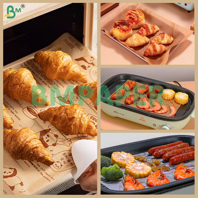 Oven Silicone Paper Water & Oil Resistant Baking Paper For Biscuits