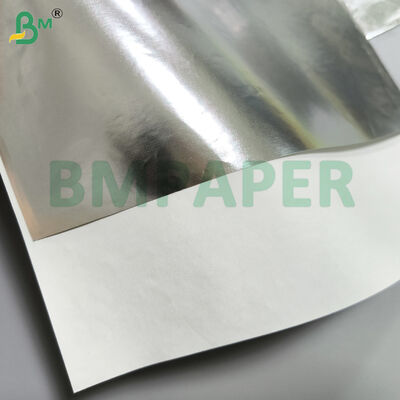 ورق قاعدة ملصق زجاجة بيرة جانب واحد فضي وذهبي وجانب واحد أبيض