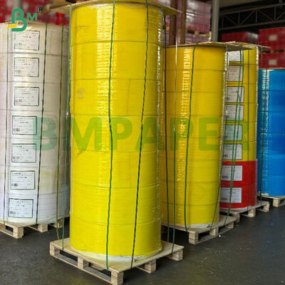 لفات ورق خالية من الكربون 57gsm 60gsm NCR لفات 12 بوصة، CB White CFB Blue CF Canario