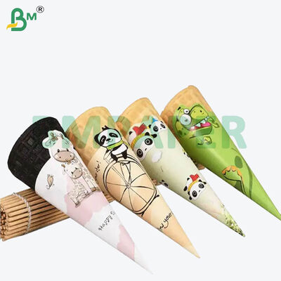 ورق آيس كريم أبيض مجمد بدرجة الغذاء 80 جرام لتغليف الأقماع