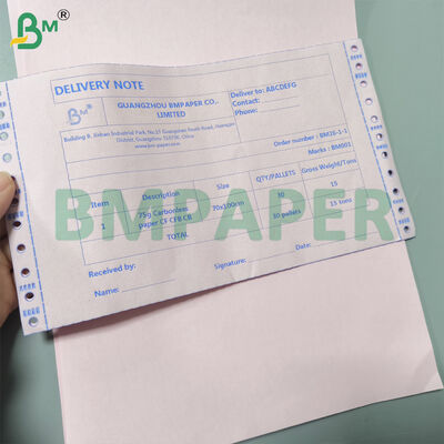 ورق كربون 20 رطلاً عادي 8.5 × 11 بوصة ورق NCR متعدد الألوان