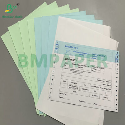 ورق NCR كربونى 8.5" × 11" أبيض/أصفر كناري/وردي مثالي للفواتير والإيصالات