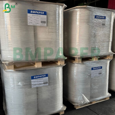 25g White Straw Wrapping Paper Slitting Rolls 26.5mm 27mm Width 6000m Length