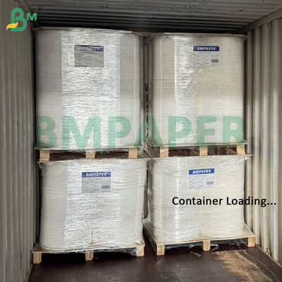 25g White Straw Wrapping Paper Slitting Rolls 26.5mm 27mm Width 6000m Length