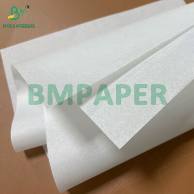 ناعمة جيدة ورق 40GSM Jumbo Roll المقاوم للزيت أبيض للفاتورة السندويش