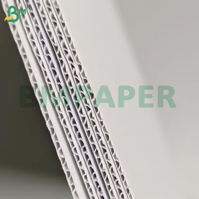 80+80+80gsm 3 طبقات من الورق المموج الأبيض لصندوق مستحضرات التجميل