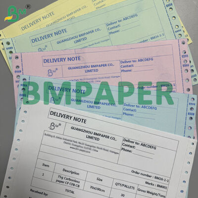 3-Part Forms Carbonless Paper 8x11", White + Canary + Pink, 5 Color Options Available
