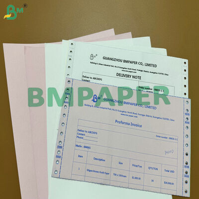 ورق النسخ الأبيض الزهري 2-Ply 3-Ply 70gsm A4 غير الكربوني للفواتير والإيصالات