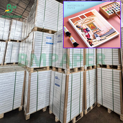 100٪ الخشب الخضروات 300غرام ورق الالوان المائية للرسم 22 x 30 بوصة